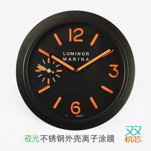 wall clocks luxury metal watch shape clcok for gifts