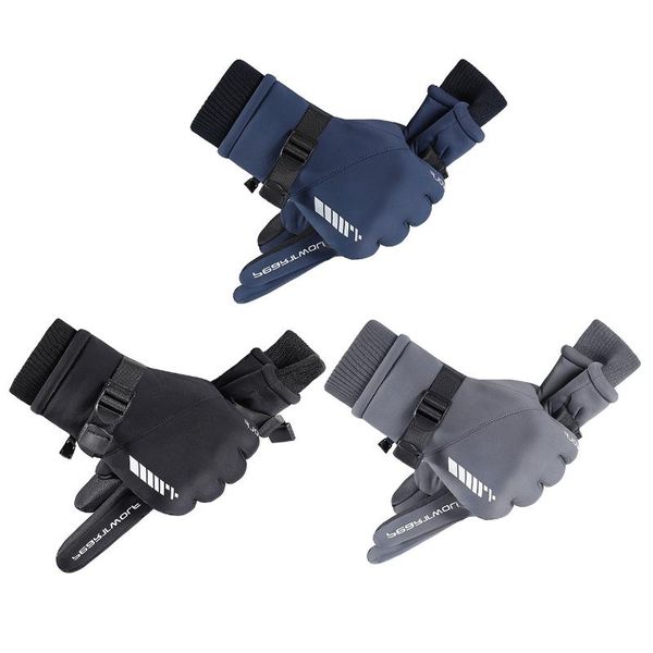 pair touchscreen winter full finger warm fleece gloves waterproof cycling running hiking skiing outdoor sports, Black
pair touchscreen winter full finger warm fleece gloves waterproof cycling running hiking skiing outdoor sports, Black