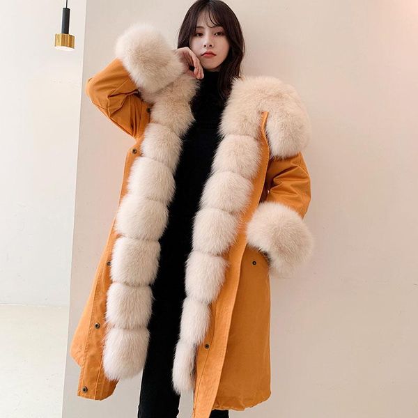 women's fur & faux natural rex women coat long winter fashion big hair collar parka jacket female outerwear warm, Black
women's fur & faux natural rex women coat long winter fashion big hair collar parka jacket female outerwear warm, Black