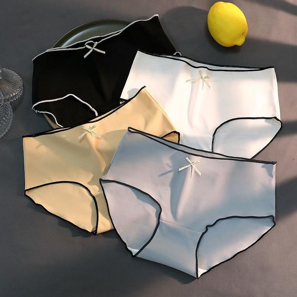 women's panties underwear solid color fashion traceless ice silk comfort briefs mid waist seamless underpants lingerie, Black;pink
women's panties underwear solid color fashion traceless ice silk comfort briefs mid waist seamless underpants lingerie, Black;pink
