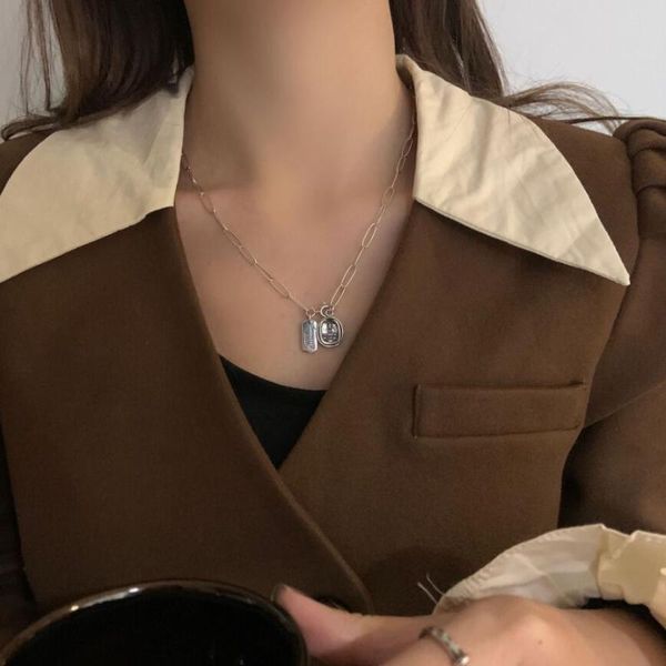 sterling silver retro letter square card pendant necklace for women couples net trend fine jewelry clavicle chain san334 chains
sterling silver retro letter square card pendant necklace for women couples net trend fine jewelry clavicle chain san334 chains