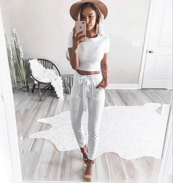 women's pants & capris 2021 striped ol chiffon high waist harem women stringyselvedge summer style casual female trousers 37, Black;white
women's pants & capris 2021 striped ol chiffon high waist harem women stringyselvedge summer style casual female trousers 37, Black;white