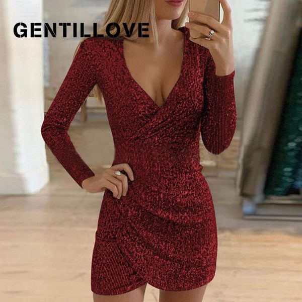 casual dresses gentillove women glitter deep v neck bodycon dress elegant long sleeve sequin mini shiny party club, Black;gray
casual dresses gentillove women glitter deep v neck bodycon dress elegant long sleeve sequin mini shiny party club, Black;gray