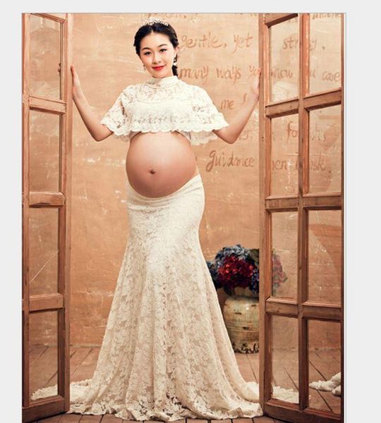 maternity dresses po props lace pregnant dress robe grossesse femme clothes, White
maternity dresses po props lace pregnant dress robe grossesse femme clothes, White