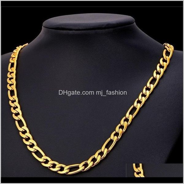bracelet & jewelry sets jewelry24k yellow gold filled mens necklace +bracelet set figaro curb chain 20/22/2426 drop delivery 2021 gckzm, Silver
bracelet & jewelry sets jewelry24k yellow gold filled mens necklace +bracelet set figaro curb chain 20/22/2426 drop delivery 2021 gckzm, Silver
