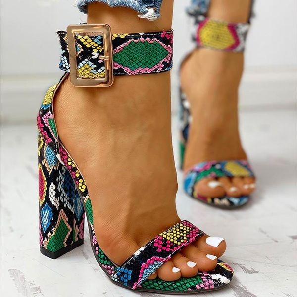 women's sandals snakeskin colorful female pumps summer ladies high heels print ankle buckle strap woman shoes party fashion, Black
women's sandals snakeskin colorful female pumps summer ladies high heels print ankle buckle strap woman shoes party fashion, Black