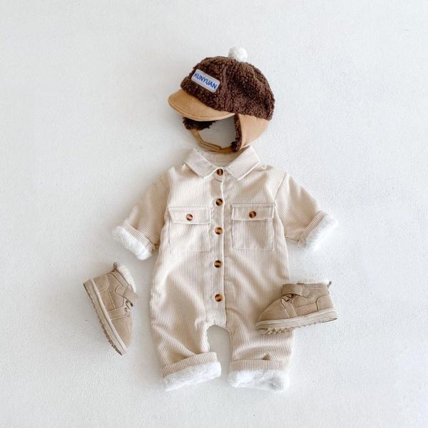 jumpsuits baby winter romper boys and girls long sleeves plus velvet padded lapels wholesale corduroy coveralls, Blue
jumpsuits baby winter romper boys and girls long sleeves plus velvet padded lapels wholesale corduroy coveralls, Blue