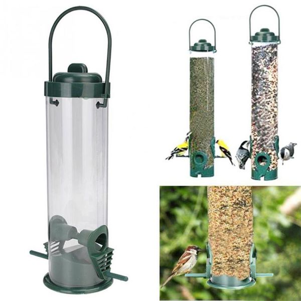 arrival hanging type outdoor plastic pet bird feeder bucket tree garden decoration clear tube for parrot other supplies
arrival hanging type outdoor plastic pet bird feeder bucket tree garden decoration clear tube for parrot other supplies