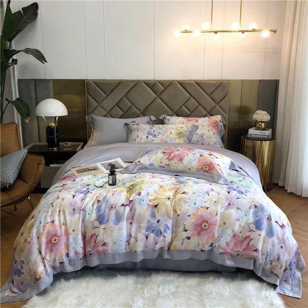 pieces duvet cover set king size fitted bed sheet spring summer silky linen double pink flowers sets bedclothes bedding
pieces duvet cover set king size fitted bed sheet spring summer silky linen double pink flowers sets bedclothes bedding