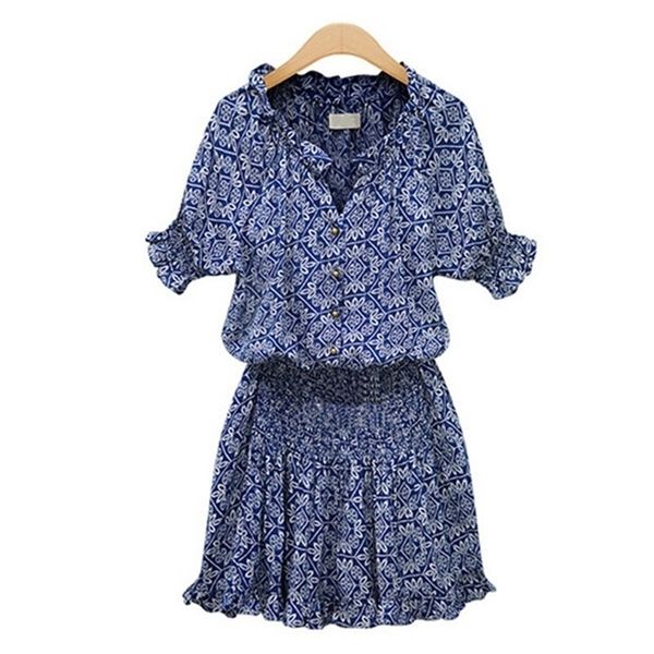 2021 short casual women summer boho style floral print chiffon beach tunic sundress loose mini party dress vestidos, Black;gray
2021 short casual women summer boho style floral print chiffon beach tunic sundress loose mini party dress vestidos, Black;gray