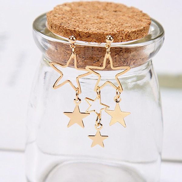 design asymmetric earrings for women fashion temperament korean hollow stars small stud trendy bijoux gifts, Golden;silver
design asymmetric earrings for women fashion temperament korean hollow stars small stud trendy bijoux gifts, Golden;silver