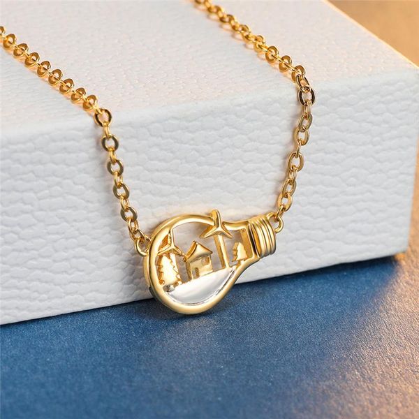 pendant necklaces graceful trendy bulb snow scene women neck chain one piece gold color female jewelry accessories gifts, Silver
pendant necklaces graceful trendy bulb snow scene women neck chain one piece gold color female jewelry accessories gifts, Silver