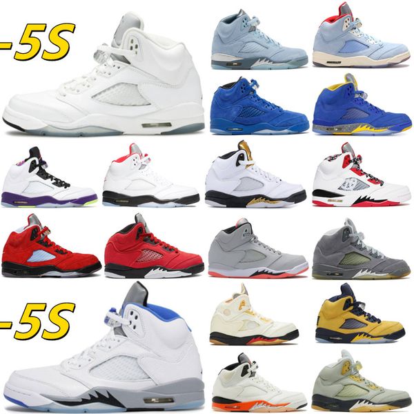 2022 fashion 5s basketball shoes 5 blue bluebird fire red oreo raging bull what the green bean metallic jade horizon men sports trainers sne
2022 fashion 5s basketball shoes 5 blue bluebird fire red oreo raging bull what the green bean metallic jade horizon men sports trainers sne
