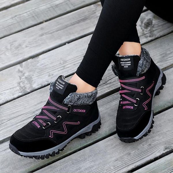 boots 2021 winter women keep warm with fur outdoor waterproof snow sneakers travel short plush hiking shoes 35-42, Black
boots 2021 winter women keep warm with fur outdoor waterproof snow sneakers travel short plush hiking shoes 35-42, Black