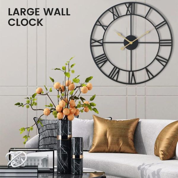 wall clocks 47cm clock vintage home decor living room roman round shape numerals hanging ornament decoration
wall clocks 47cm clock vintage home decor living room roman round shape numerals hanging ornament decoration