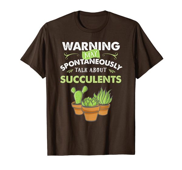 succulent t shirt spontaneously talk succulents, White;black