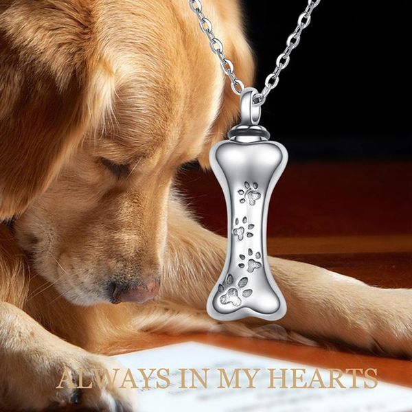 chains pet loss dog bone cremation urn pendant necklace ashed in stainless steel, Silver
chains pet loss dog bone cremation urn pendant necklace ashed in stainless steel, Silver