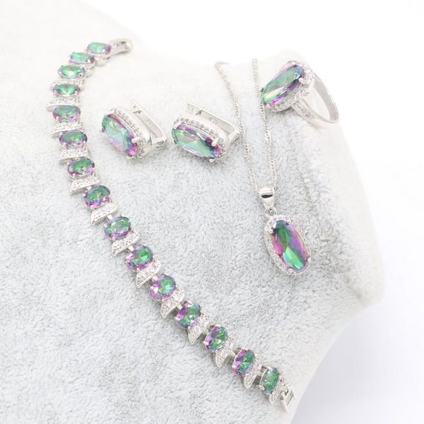 earrings & necklace 925 jewelry sets for women sterling silver color multicolor stones zirconia trendy pendant bracelet ring
earrings & necklace 925 jewelry sets for women sterling silver color multicolor stones zirconia trendy pendant bracelet ring
