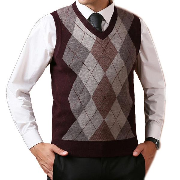 men's vests mens wool knit tank sweater pullover sleeveless v neck argyle casual fashion jumpers basic for thick autumn winter a0623105, Black;white
men's vests mens wool knit tank sweater pullover sleeveless v neck argyle casual fashion jumpers basic for thick autumn winter a0623105, Black;white