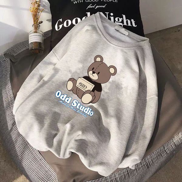 women's hoodies & sweatshirts bear sweater loose plush harajuku wind autumn and winter versatile ins fashion korean student long sleeve, Black
women's hoodies & sweatshirts bear sweater loose plush harajuku wind autumn and winter versatile ins fashion korean student long sleeve, Black