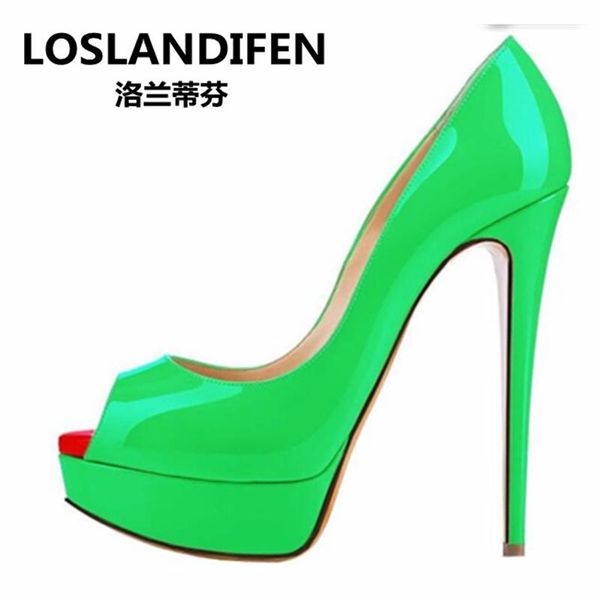 dress shoes 2021 summer 14cm platform patent leather peep toe sandal pumps women big size wedding, Black
dress shoes 2021 summer 14cm platform patent leather peep toe sandal pumps women big size wedding, Black