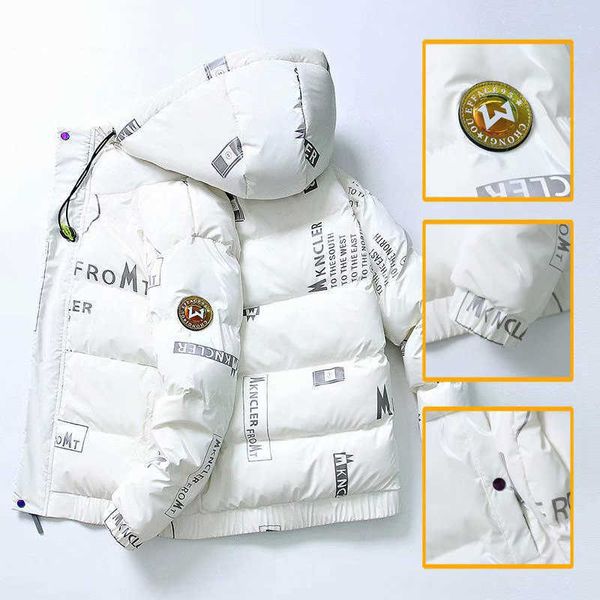 men's white duck down winter jacket, thick and bright casual style, korean version, Black;white
men's white duck down winter jacket, thick and bright casual style, korean version, Black;white