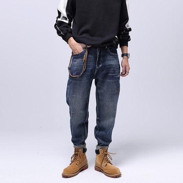 men's jeans street style fashion men retro blue loose fit elastic wide leg denim american casual wear hip hop pants
men's jeans street style fashion men retro blue loose fit elastic wide leg denim american casual wear hip hop pants
