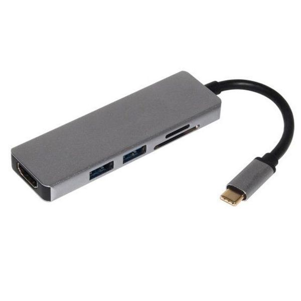 hubs tc104h 5 in 1 type-c to -compatible usb card reader hub 4k hd video converter aluminum alloy grey and compact shell adapter
hubs tc104h 5 in 1 type-c to -compatible usb card reader hub 4k hd video converter aluminum alloy grey and compact shell adapter
