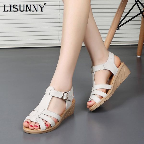 summer classic genuine leather wedges sandals women gladiator female platform shoes sandalias mujer, Black
summer classic genuine leather wedges sandals women gladiator female platform shoes sandalias mujer, Black