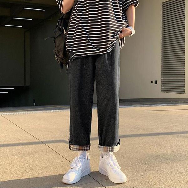 men's jeans hong kong style trend loose straight wide leg pants retro trendy casual, Blue
men's jeans hong kong style trend loose straight wide leg pants retro trendy casual, Blue