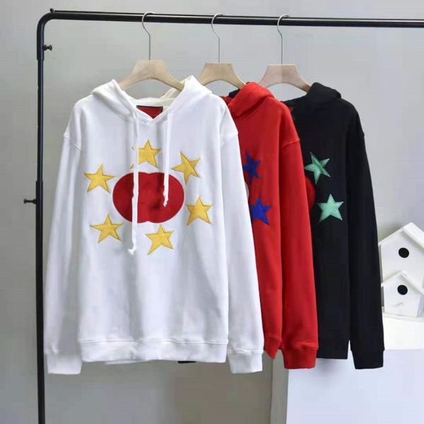 men's hoodies & sweatshirts autumn lovers hoodie korean version star patch embroidered cotton loose comfortable casual hooded sweatshir, Black
men's hoodies & sweatshirts autumn lovers hoodie korean version star patch embroidered cotton loose comfortable casual hooded sweatshir, Black