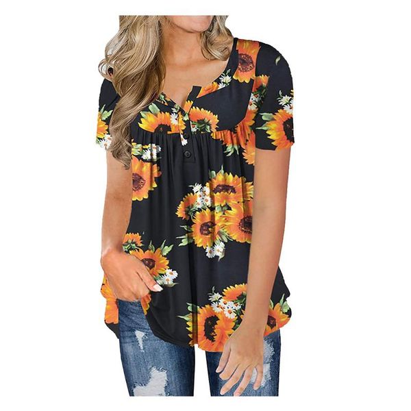 tshirt women 2021 fashion v-neck printed short sleeve casual button pullover vintage clothes t-shirt tee shirt femme women's, White
tshirt women 2021 fashion v-neck printed short sleeve casual button pullover vintage clothes t-shirt tee shirt femme women's, White