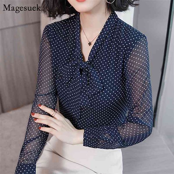autumn long sleeve women and blouses bow elegant ladies shirts solid polka dot work wear chiffon 1864 210512, White
autumn long sleeve women and blouses bow elegant ladies shirts solid polka dot work wear chiffon 1864 210512, White