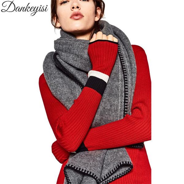 scarves dankeyisi cashmere scarf women thicken warm large blanket wraps shawls winter cape long solid color pashmina echarpes, Blue;gray
scarves dankeyisi cashmere scarf women thicken warm large blanket wraps shawls winter cape long solid color pashmina echarpes, Blue;gray