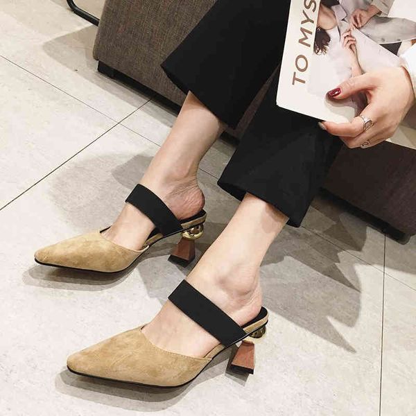 suede fashion women slippers high heels sandals slides slip on spring/summer dress pumps party shoes woman pumps size 35-39 210513, Black
suede fashion women slippers high heels sandals slides slip on spring/summer dress pumps party shoes woman pumps size 35-39 210513, Black