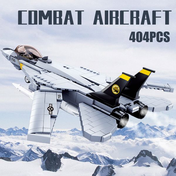 404 pcs USA f14 tie fighter jet plane building Blocks toy fighter ww2 soldier doll model kit
404 pcs USA f14 tie fighter jet plane building Blocks toy fighter ww2 soldier doll model kit