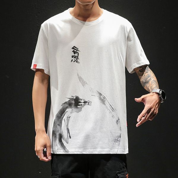 t shirts chinese style t shirt men print o-neck loose black white hip-hop cotton tshirts male summer streetwear fashion tees, White;black
t shirts chinese style t shirt men print o-neck loose black white hip-hop cotton tshirts male summer streetwear fashion tees, White;black