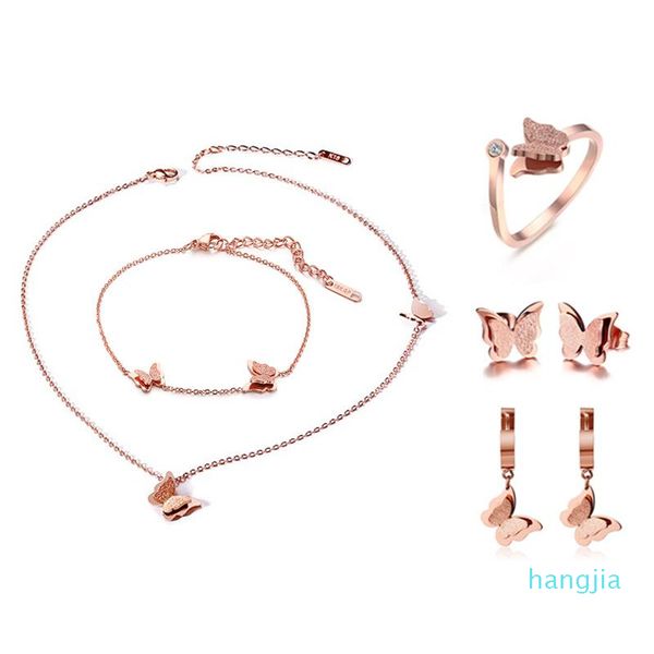 earrings & necklace tiny rose gold butterfly necklace, bracelet, earring, ring jewelry set bridesmaid gift jewellery summer, Silver
earrings & necklace tiny rose gold butterfly necklace, bracelet, earring, ring jewelry set bridesmaid gift jewellery summer, Silver