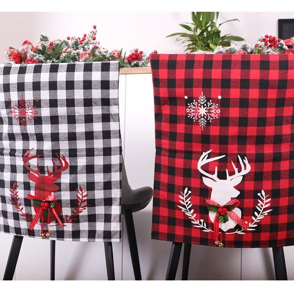 christmas decoration non woven chair cover red black check seat dining covers elk printing home
christmas decoration non woven chair cover red black check seat dining covers elk printing home