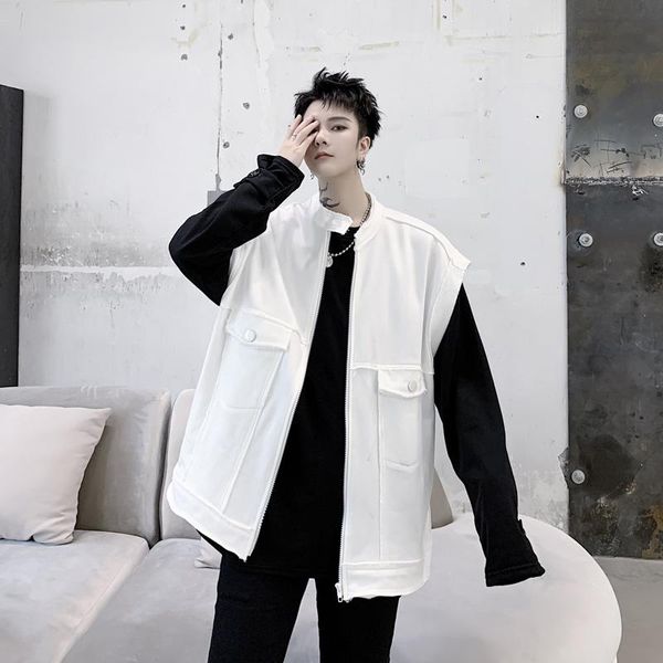 men's vests male women streetwear hip hop vintage fashion spring vest coat waistcoat overcoat men loose sleeveless jacket outerwear, Black;white
men's vests male women streetwear hip hop vintage fashion spring vest coat waistcoat overcoat men loose sleeveless jacket outerwear, Black;white