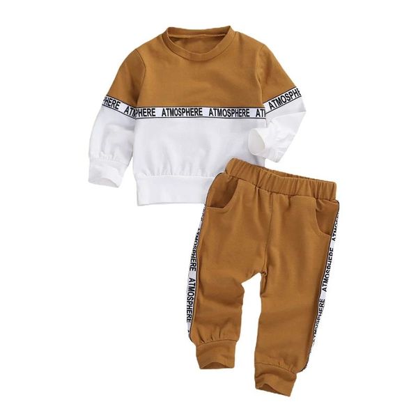 clothing sets 1-4years baby boys long-sleeved suit stitching round neck t-shirt and solid color elastic long pants, White
clothing sets 1-4years baby boys long-sleeved suit stitching round neck t-shirt and solid color elastic long pants, White