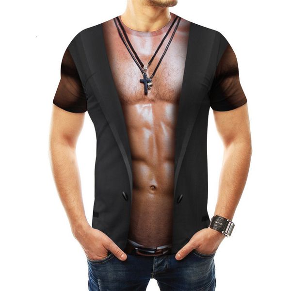 men's t-shirts summer printed round neck t-shirt chest muscle pattern short sleeve casual fashion simple jdl129t oig0, White;black
men's t-shirts summer printed round neck t-shirt chest muscle pattern short sleeve casual fashion simple jdl129t oig0, White;black
