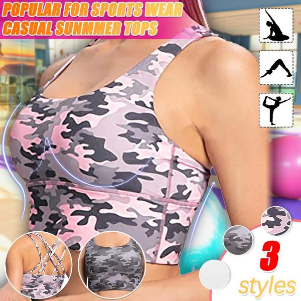 fitness sports bra for women push up camouflage cross back yoga running gym training workout female padded underwear crop clothing, White;black
fitness sports bra for women push up camouflage cross back yoga running gym training workout female padded underwear crop clothing, White;black