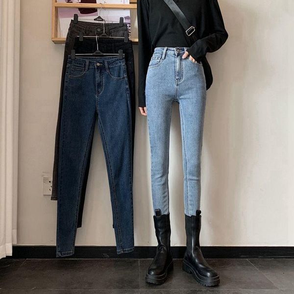 women's jeans stretchable pencil for women high waist skinny carrot denim pants lady streetwear casual slim trousers, Blue
women's jeans stretchable pencil for women high waist skinny carrot denim pants lady streetwear casual slim trousers, Blue