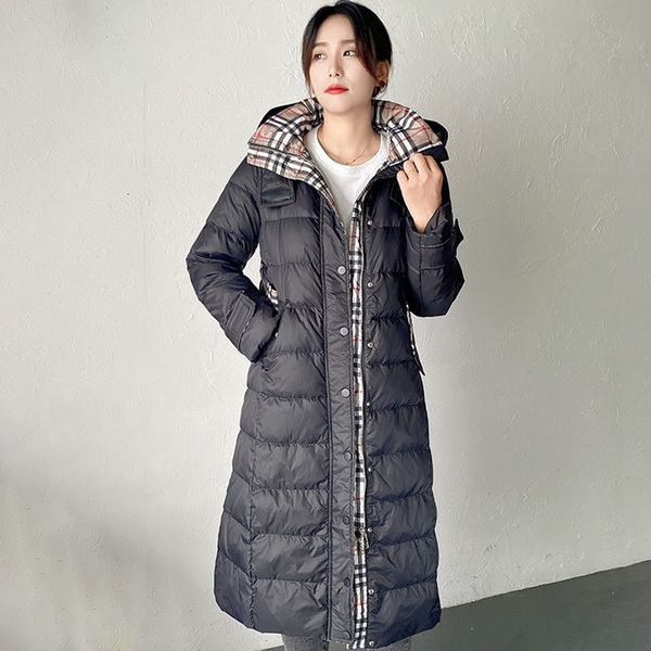 down jacket fashion trend medium and long waist closing women's knee 2021 winter korean loose thin, Black
down jacket fashion trend medium and long waist closing women's knee 2021 winter korean loose thin, Black