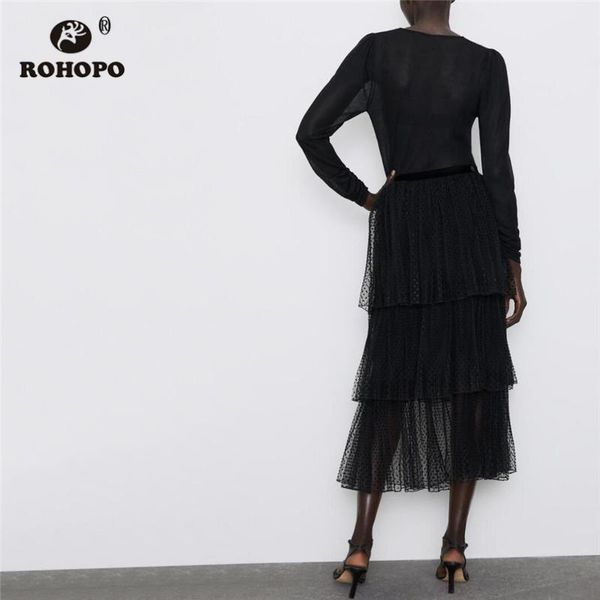 skirts rohopo high waist mesh fabric embroidry polk dot black cake midi skirt cascading ruffles 3 layers autumn calf length falda #1367
skirts rohopo high waist mesh fabric embroidry polk dot black cake midi skirt cascading ruffles 3 layers autumn calf length falda #1367