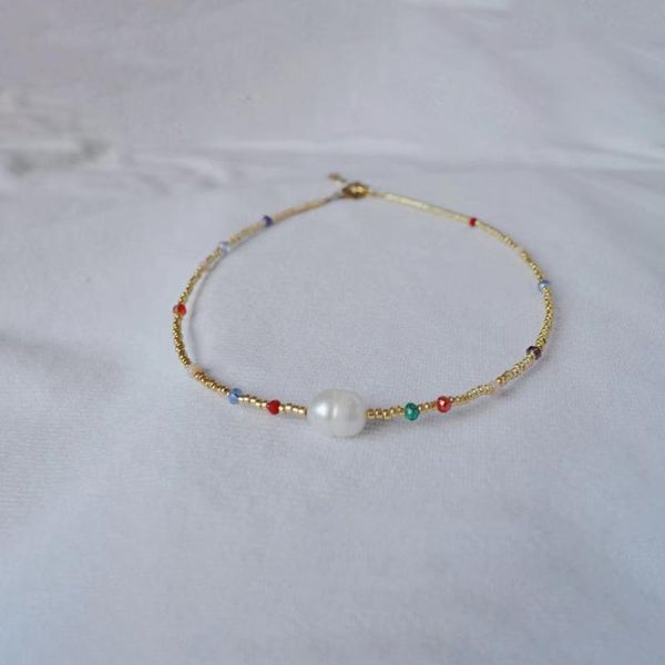 chokers handmade original jewelry colorful gold rice bead natural pearl pendant short necklace for women's fashion accessories simple, Golden;silver
chokers handmade original jewelry colorful gold rice bead natural pearl pendant short necklace for women's fashion accessories simple, Golden;silver