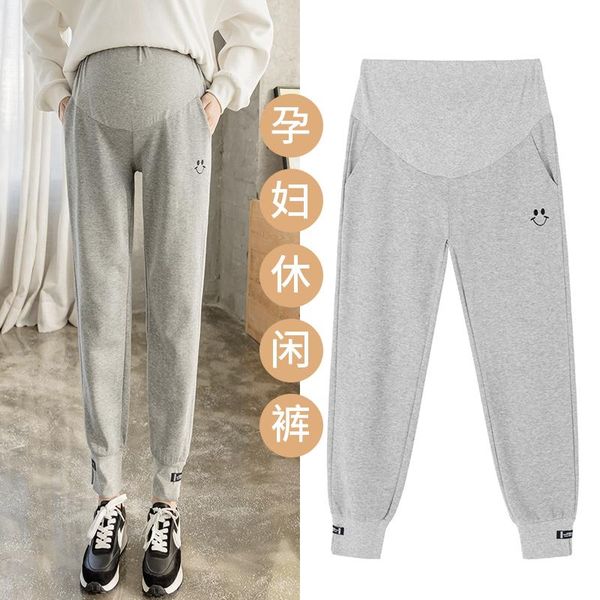maternity bottoms 832# autumn sports casual cotton straight pants elastic waist belly loose sweatpants for pregnant women pregnancy, White
maternity bottoms 832# autumn sports casual cotton straight pants elastic waist belly loose sweatpants for pregnant women pregnancy, White