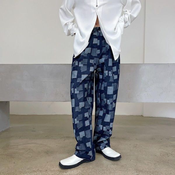 men's pants wear 2021 autumn loose wide leg for couple elastic waist causal irregular print trousers male, Black
men's pants wear 2021 autumn loose wide leg for couple elastic waist causal irregular print trousers male, Black
