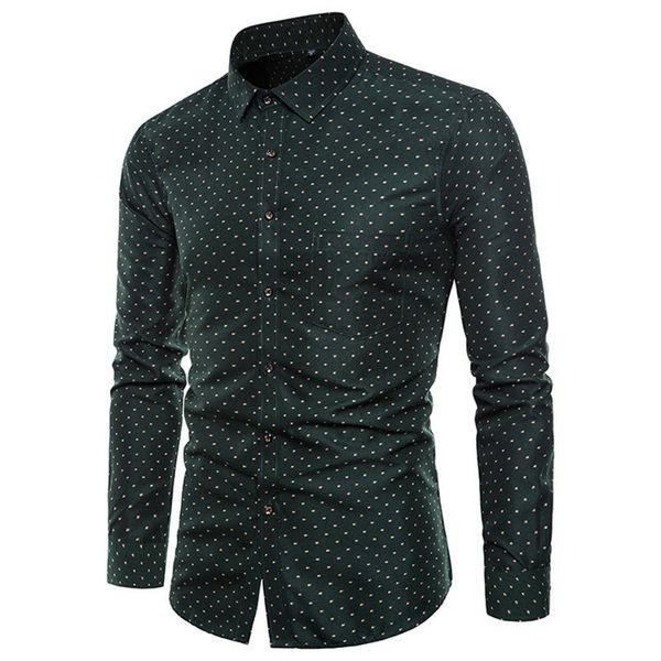 men's casual shirts floral mens slim lapel neck long sleeve fashion green designer male fv1e, White;black
men's casual shirts floral mens slim lapel neck long sleeve fashion green designer male fv1e, White;black